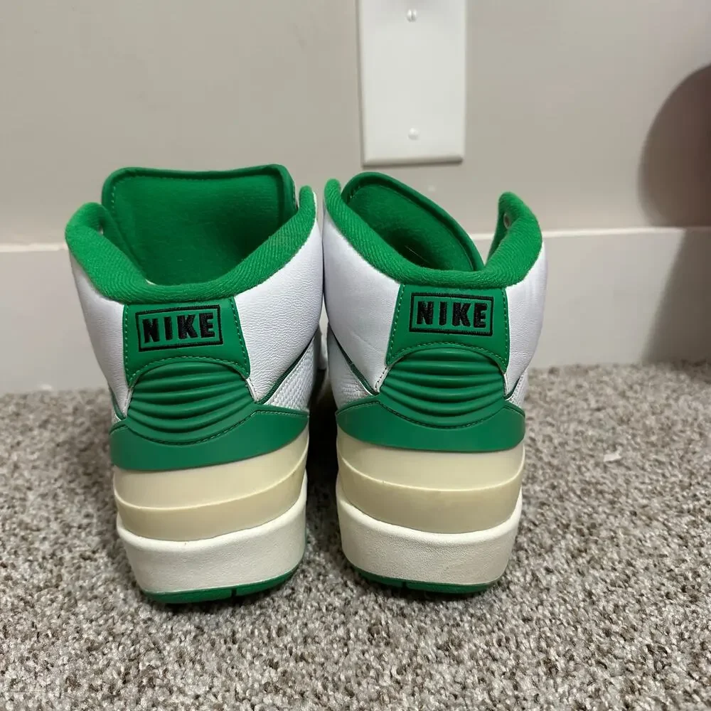NIKE Men's Air Jordan 2 Retro Lucky Green Shoes Size 10.5 - Picture 6 of 11
